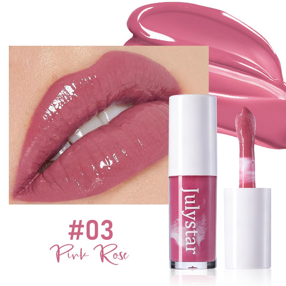 7 Farben Spiegelbraun Flüssiger Lippenstift Wasserdicht Langanhaltend Feuchtigkeitsspendend Wasserleicht Lipgloss Antihaft-Cup Lippenöl Make-up Kosmetik