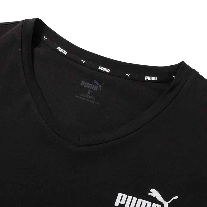 Puma American Vintage Letter Logo Print Breathable Short Sleeve T-Shirt Men Tops Black 630562-01
