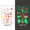In-Stock Luminous Christmas Temporary Tattoo Stickers for Holiday Party & Window Decoration Gifts