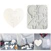 Creative Heart Shaped Silicone Coaster Mold Waterproof Heart Designs Coaster Mold For Creative Homes Decoration Projects