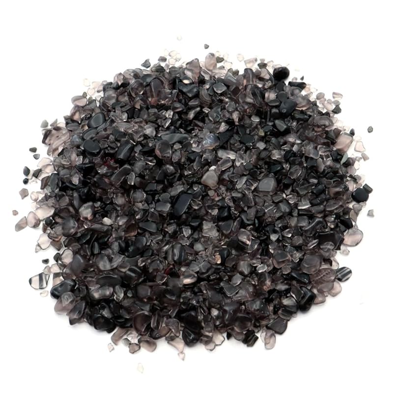 

[GOLD STONE] black ice obsidian ripple stone 100g Extremely small size SS obsidian natural stone power stone Purification goods nail parts material