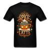 Halloween Day Pumpkin Unisexs Tshirt Spooky Spice Latte Horror T Shirt For Student Youth Unisex College Friend Tee Shirt Best Gift