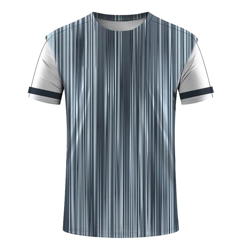 Simple Fashion Sports T-shirts For Men Summer Outdoor Short Sleeve 3D Printed T Shirts Casual Loose Running Fitness Tees Tops