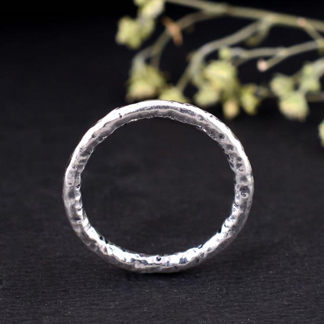 Silver Adjustable Arthritis Ring – Handmade Therapy Splint Thumb Ring, Comfortable Finger Band for Daily Use