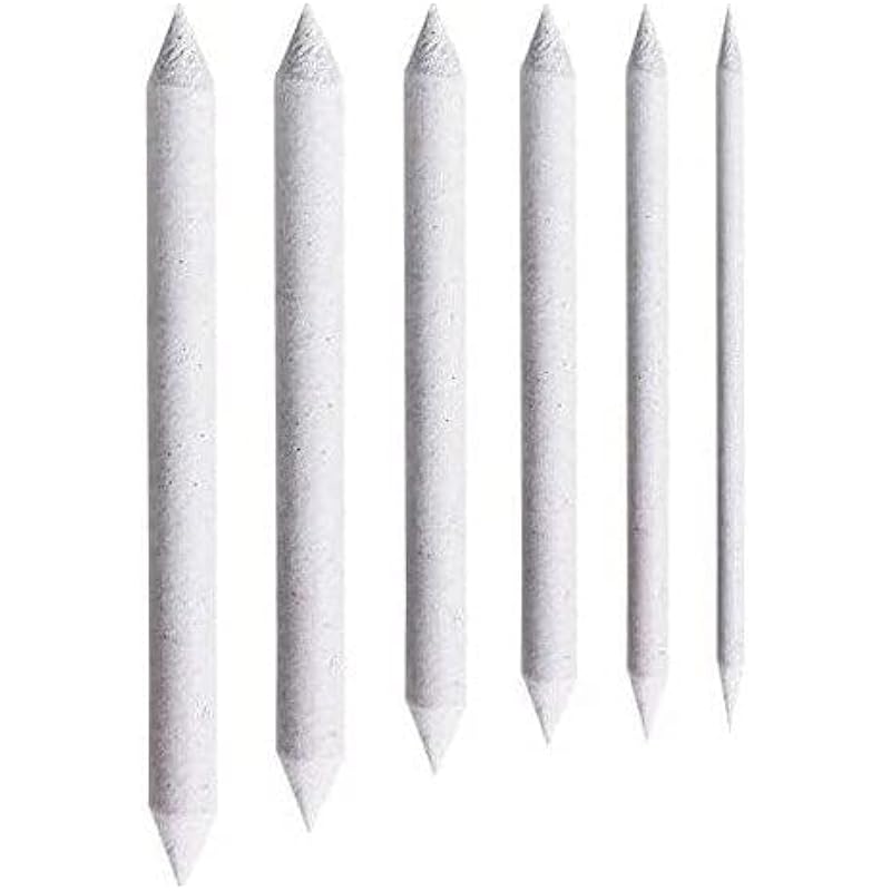 Eclet 6 Pcs Blending Stumps And Tortillions Paper Art Blenders For Student Artist Charcoal Sketch Drawing Tools(B)