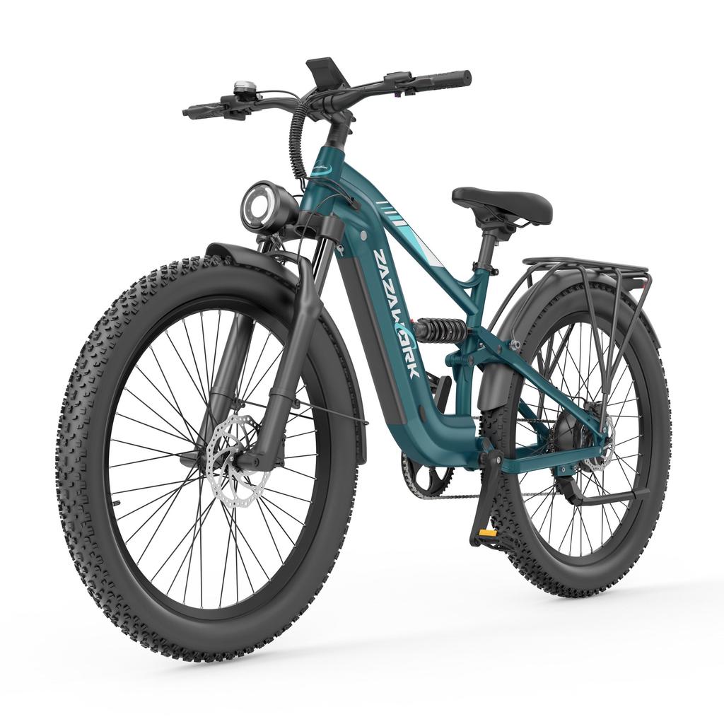 ZAZAWORK CF500 Electric Mountain Bike, 48V 20Ah Battery, 90km Range, Hydraulic Disc Brakes