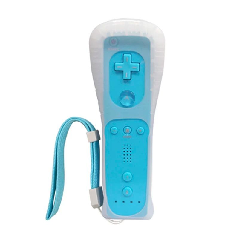 For Wii/Wii U Wireless Controller Set – Left Nunchuk Joystick / Right Vibration Remote with Silicone Cover & Wrist Strap
