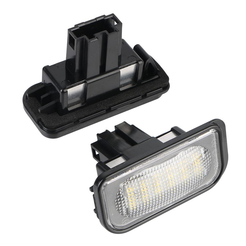 Number Plate Lamp Waterproof for Benz W203 2pcs 12V LED White License Plate Light Assembly