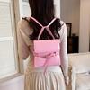 Mini Structured Crossbody Bag with Top Handle and Belt Detail Elegant Women's Shoulder Bag for Daily Use and Fashion Outings