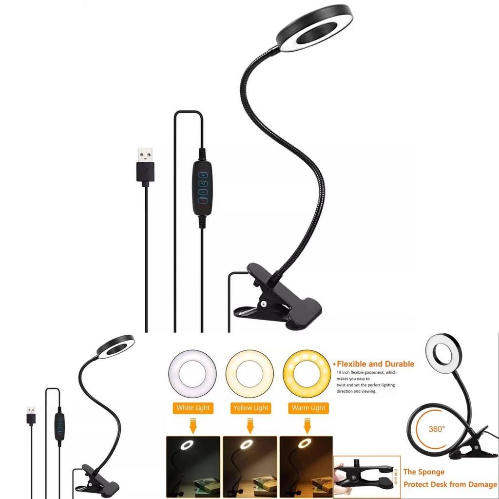 Premium Black Led Desk Lamp With Eye-caring Features For Students And Reading