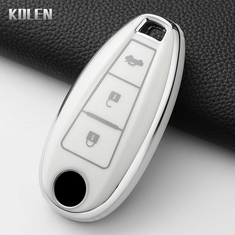 Fashion Tpu Car Key Case Cover For Suzuki Vitara Swift Ignis Kizashi Sx4 Baleno Ertiga Samurai S-Cross Protected Keychain Shell
