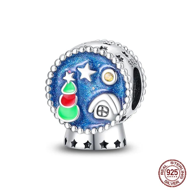 copper Snowflake Christmas Tree Ski Boots Charm Bead Charms Bead Charms Compatible With Authentic Bracelets Fine Do It Yourself Christmas Jewellery