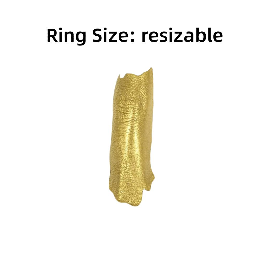 Matte Protective Finger Rings Gold & Silver Texture Knuckle Ring Unique Joint Rings For Men Women