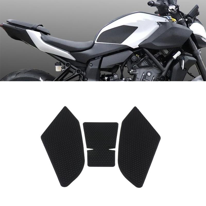 Motorcycle For MT-07 MT07 2025 Anti-Slip Side Tank Cover Stickers Fuel Tank Pad Accessories