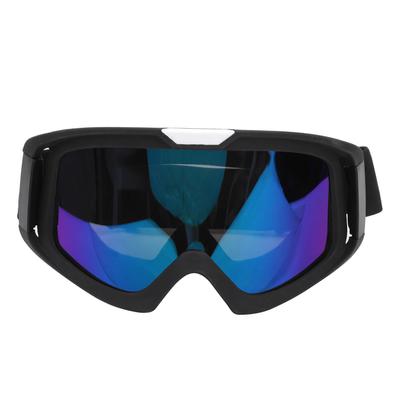 Windproof Goggles Eye Protection Adjustable Strap for Outdoor Cycling Welding MountaineeringBlack Frame Colorful Lens