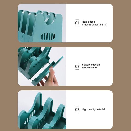 Pot Lid Rack Durable Standing Type Card Slot Design Counter Storage Kitchen Accessories