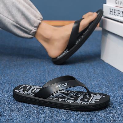 Zehensandalen Herren Sommerbekleidung rutschfeste weichsohlige Hausschuhe Herren Outdoor Freizeit Sport Vietnam Strandsandalen