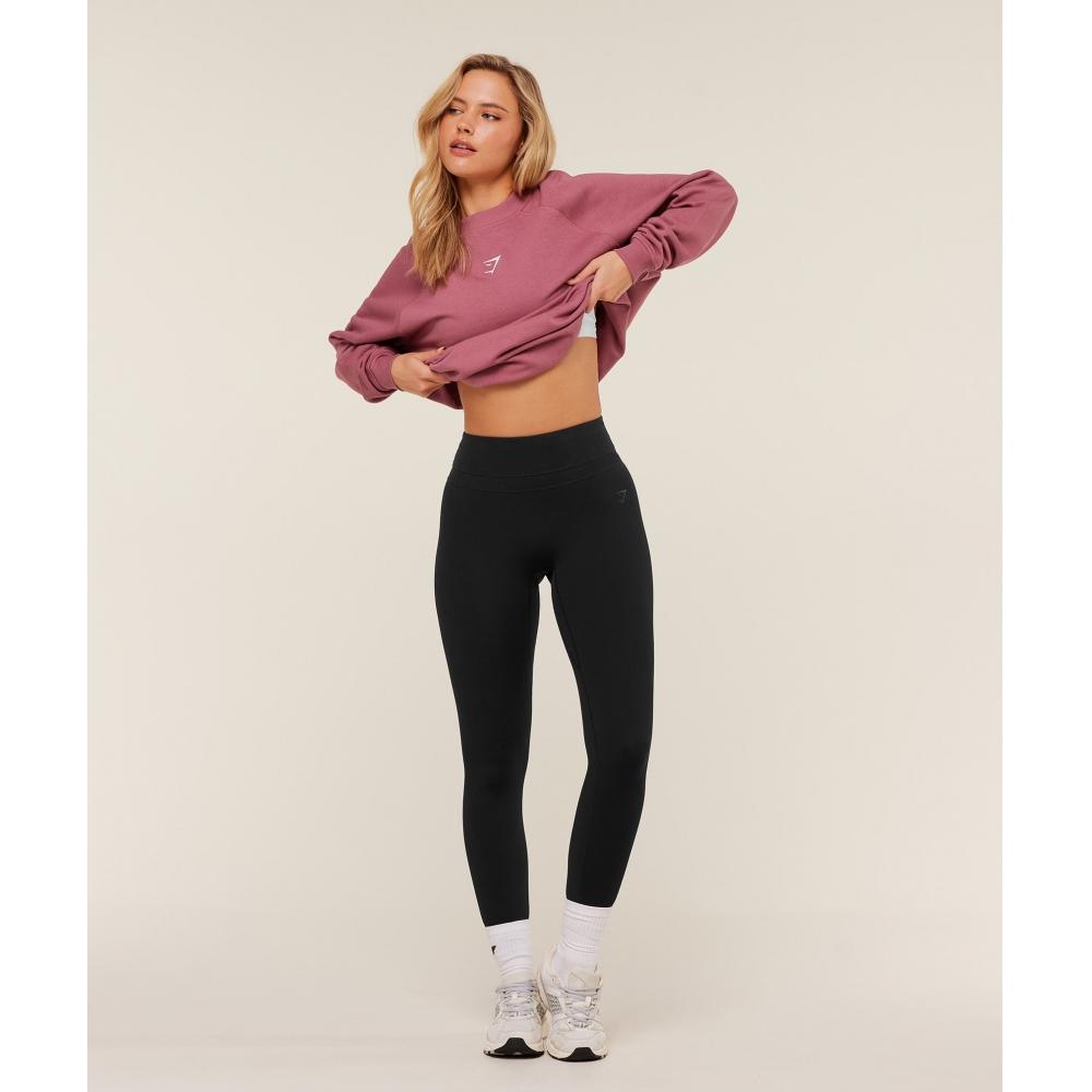 Gymshark Hanorac supradimensionat din fleece pentru antrenament Roz Reset B5a9r Kc2j