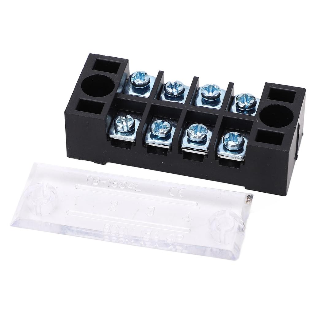 Svorkovnice Dvouřadá Vysoký proud Šroub M3 Drátová bariérová svorkovnice s krytem 15A 600V 5ks