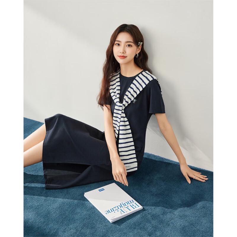 IEF Women's 2025 Korean Style Casual Long Dress