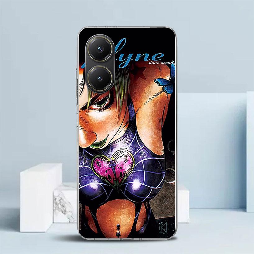 JoJo's Bizarre Adventure Jolyne Cujoh Phone Case For Xiaomi Poco F7 Ultra X5 X6 X7 Pro M7 Redmi 15C 15 13C 13 12C 12 10C 10 10A
