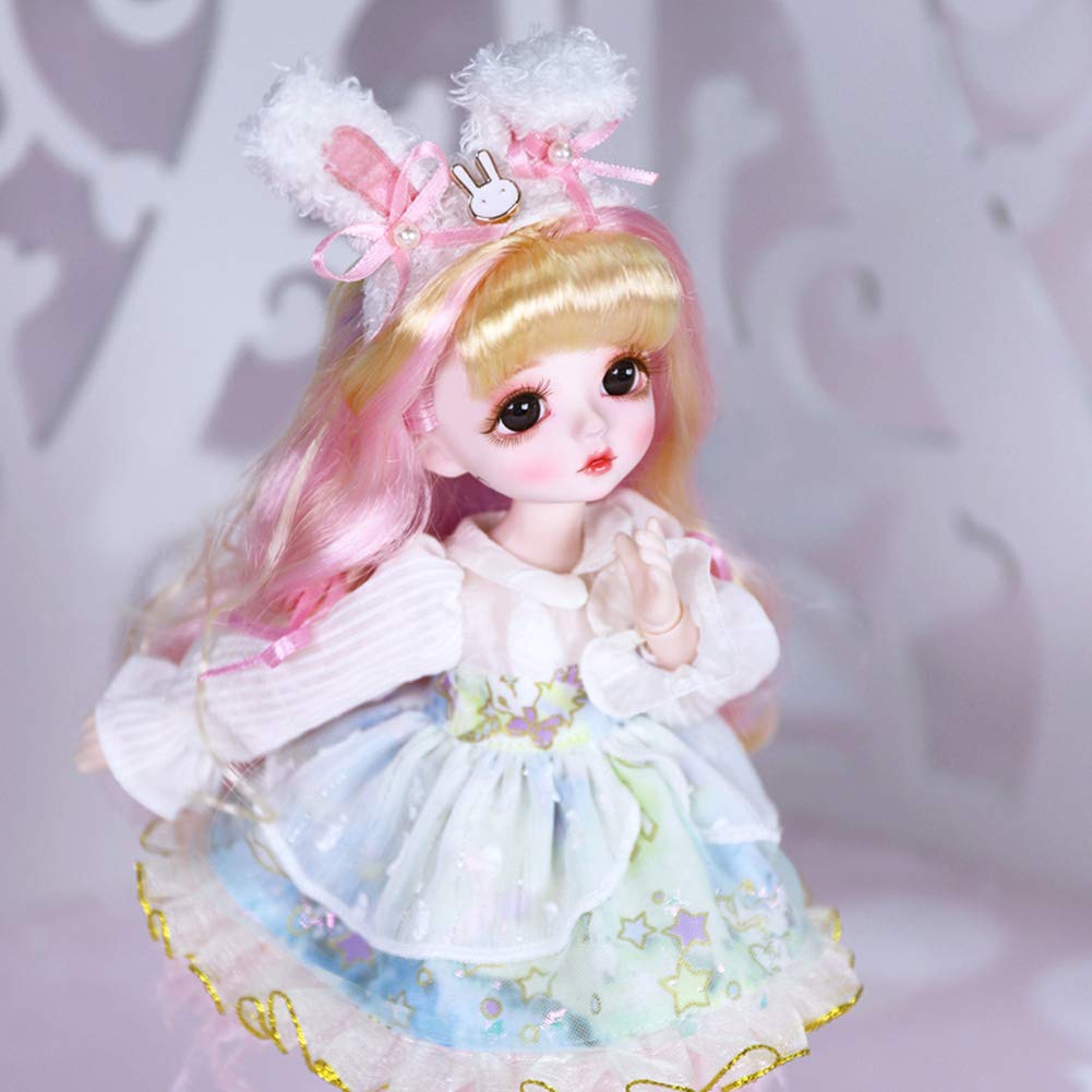 ICY Fortune Days 28cm BJD 28 Ball Jointed Full Set of Clothes and Best Gift for Girls 1/6 Doll, Doll, Shoes, 6+ (Yuki)