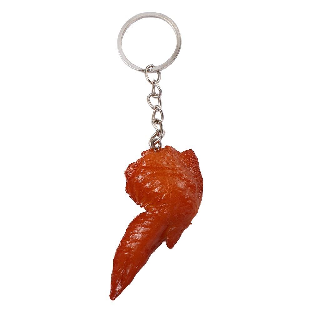 Roast Chicken PVC Fashion Jewelry Fast Food Key Ring Bag Pendant Simulation Food Keychains