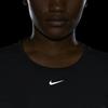 Nike Dri-FIT UV One Luxe Solid Crew Neck Slim Fit T-Shirt Women Tops Black DD0618-010