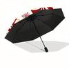 1pc Candy Pattern Automatic Folding Umbrella - Portable Foldable Design with 8 Ribs, Durable Plastic & Iron Frame, Casual Outdoor Accessory