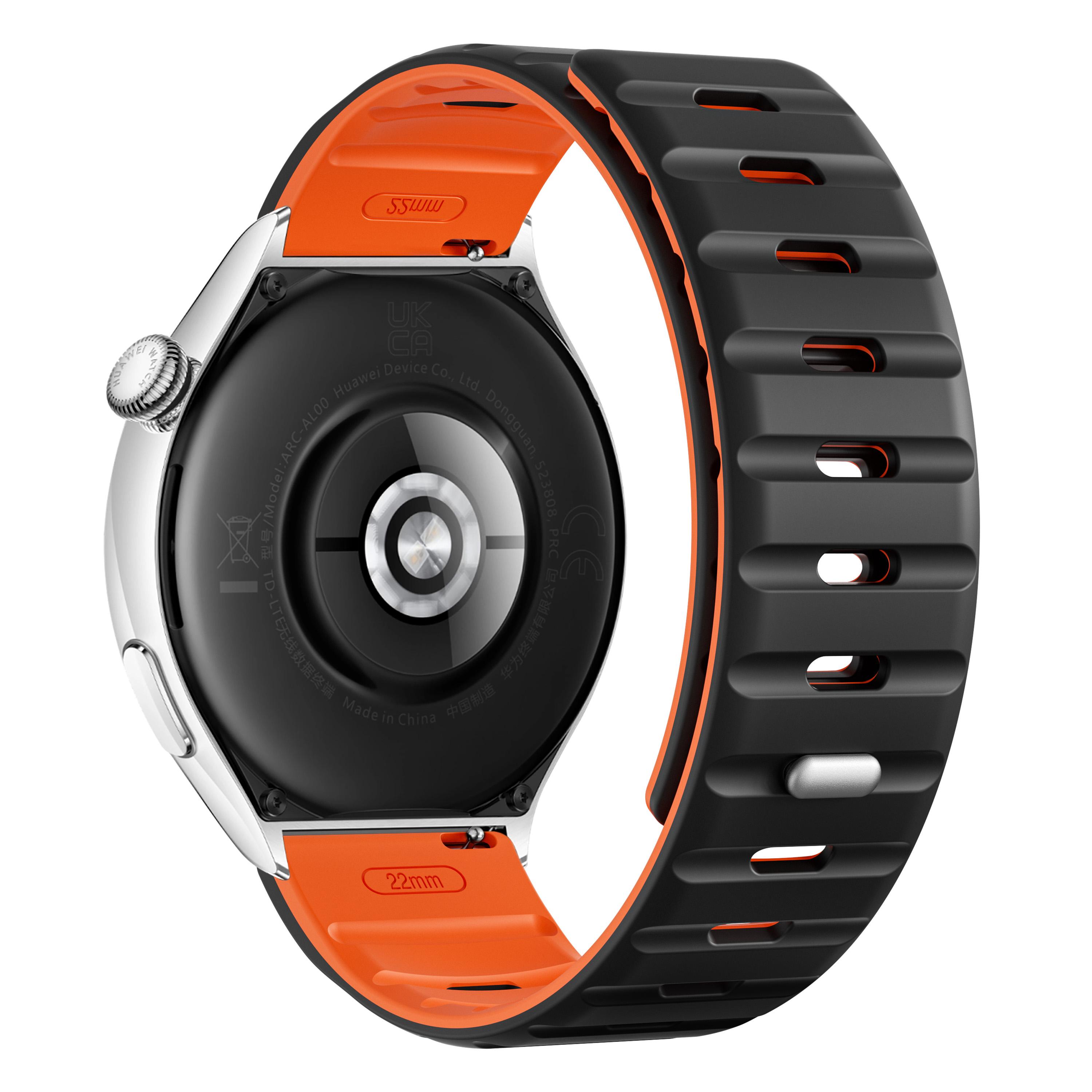 

22mm Magnetic Strap for Huawei Watch GT 5 Pro 46mm/GT 5 46mm/GT 4 46mm Silicone Watch Band A