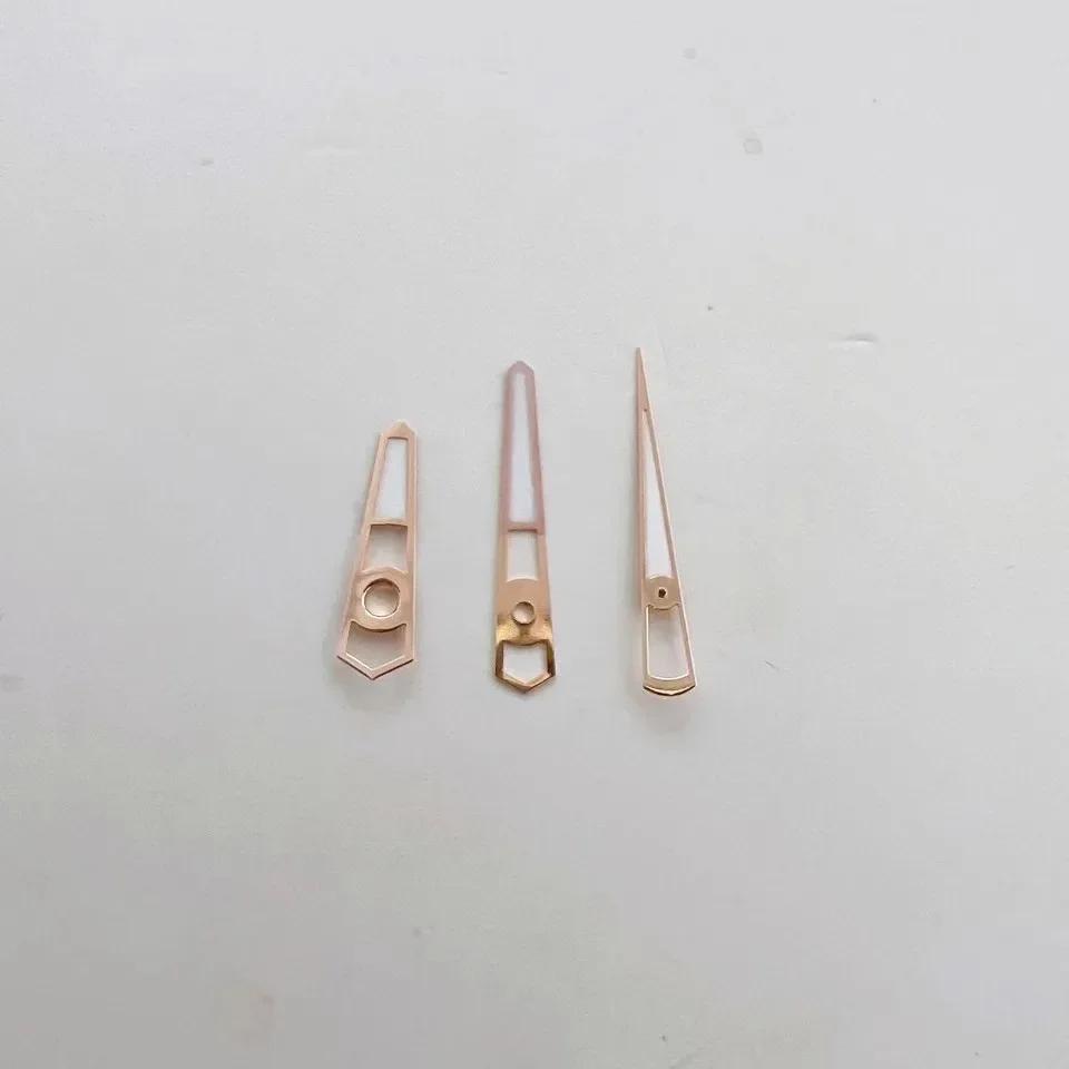 Silver/ Gold/ Rose Gold NH35 Hands Green Luminous Receiving Watch Modification Accessories for NH35A/NH36/4R/7S Movement