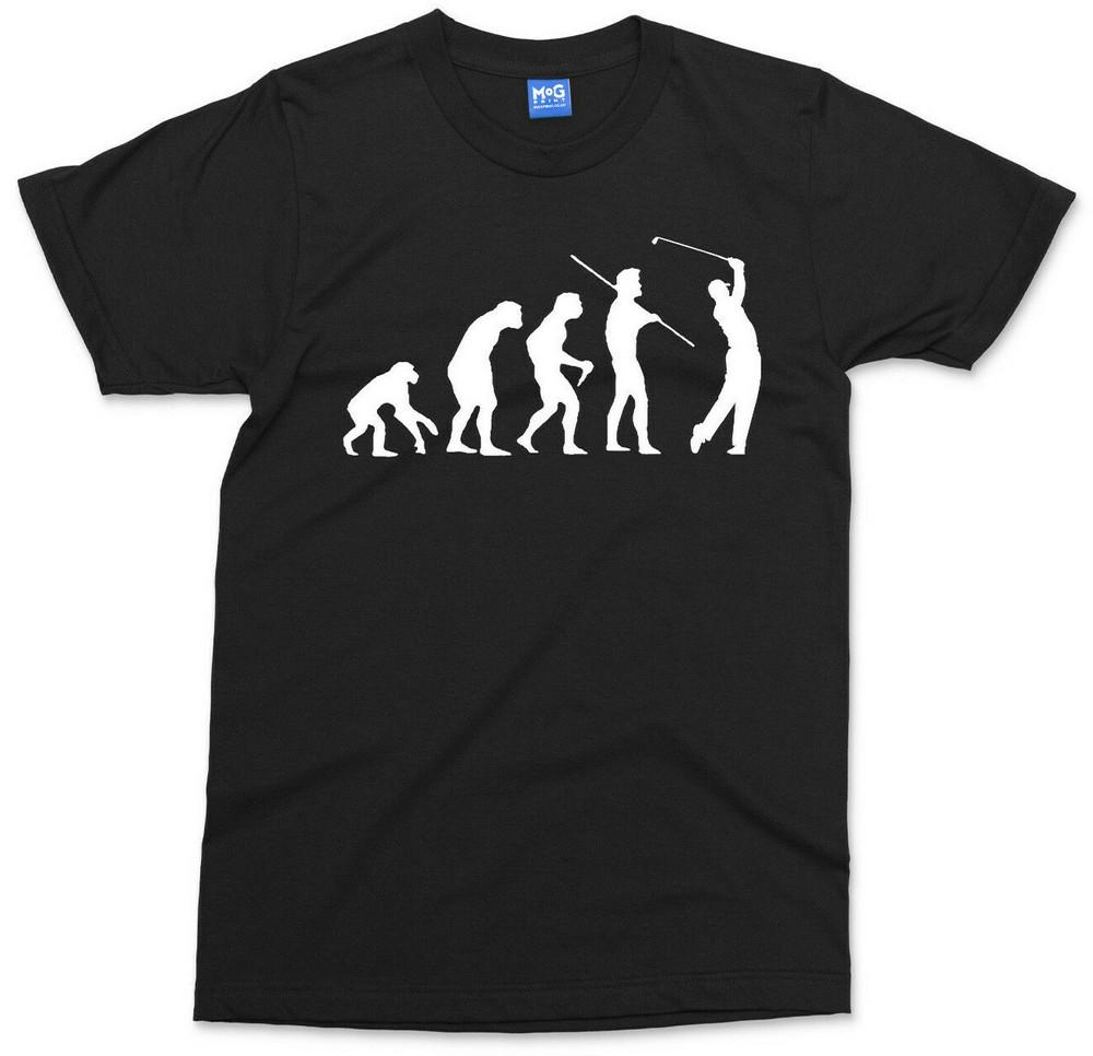 Funny Golf Evolution T-shirt Dad Sports Golfer Gift Fathers Grandad Birthday Tee