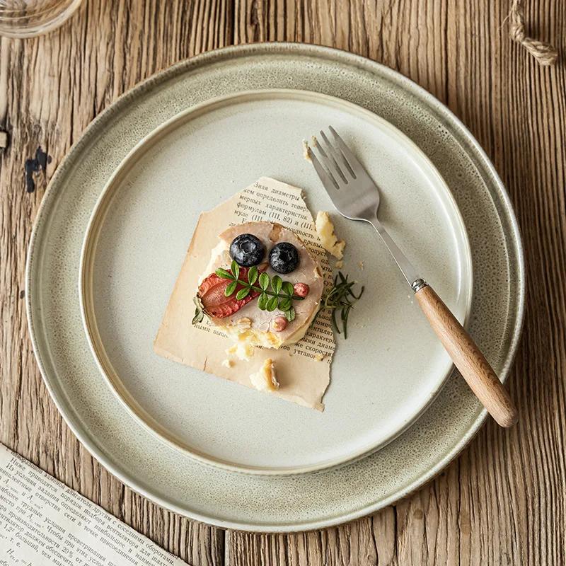 Creative Ceramic Dinner Plate Modern Minimalist Cutlery Restaurant Steak Pasta Plate Afternoon Tea Dessert Bowl Kitchen Utensils