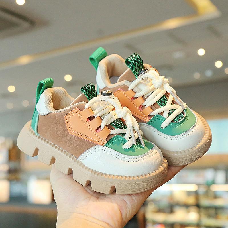 Sneakers for Kids Boys Girls Children's High Quality Velcro Sport Shoes Breathable Tennis Shoes Soft Sole Anti-slip Running Shoes