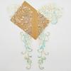 White Flower Lace Bodice Applique DIY Sew On Patches Sequin Embroidery Sewing Patch  for Dress