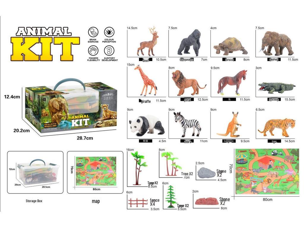 Educational Wildlife Simulation Model: Interactive Science & Cognitive Toy for Kids