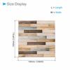 CoCud Dollhouse Floor, 3.94" Square, PU Self-Adhesive Miniature Dollhouse Wood Grain Floor with Peel-Off Stickers (Red) - (Use: Dollhouse Decoration)
