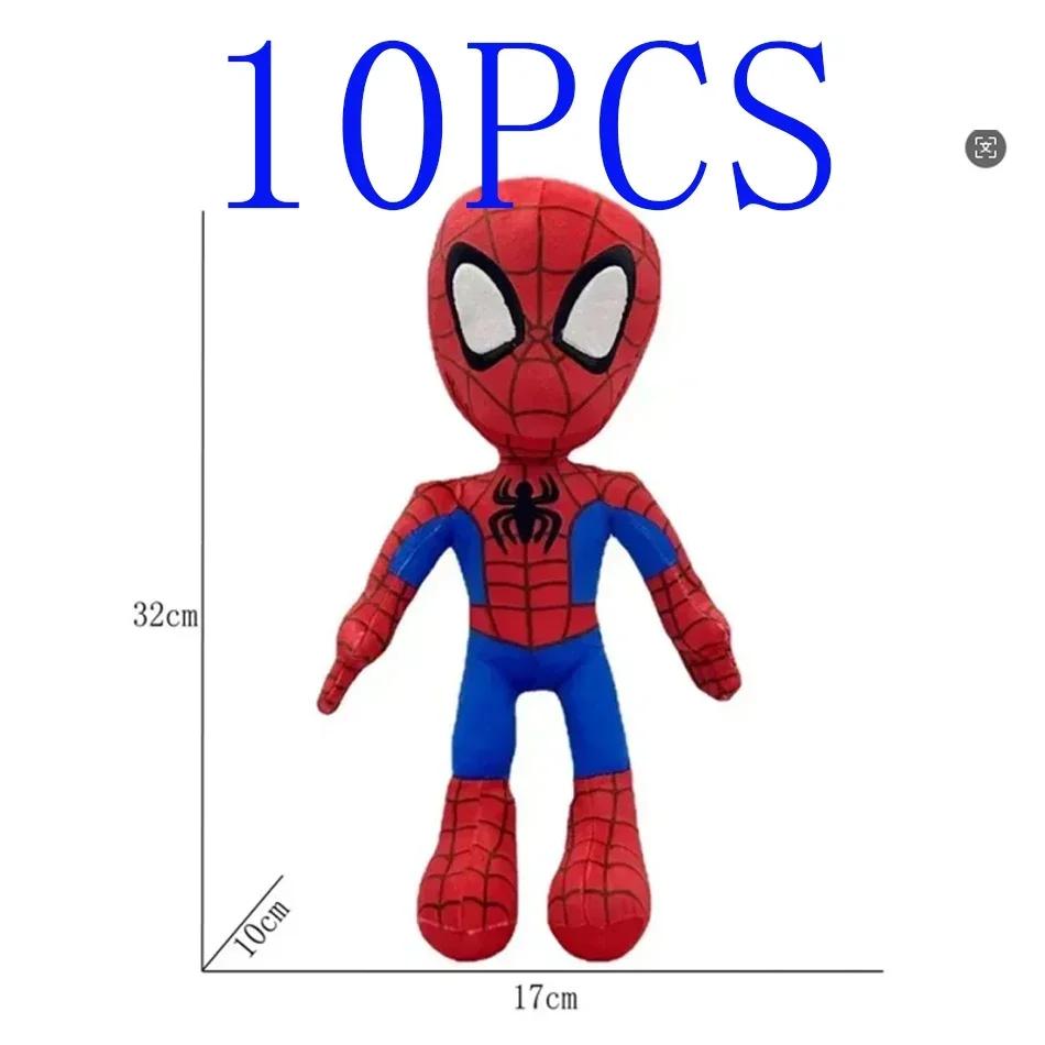 110Pcs Marvel Spiderman Plush Toy Soft Stuffed Cartoon Stuffeds Dolls Large Plushs Cloth Dolls Pillow Kids Gift 25-30Cm