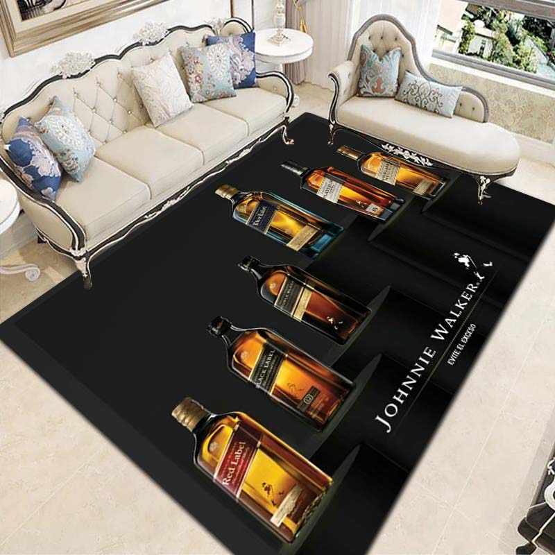 Covor și preș whisky J-Johnnie W-Walker bar modern sufragerie dormitor Zonă mare covor moale studiu hol lângă pat covoraș antiderapant