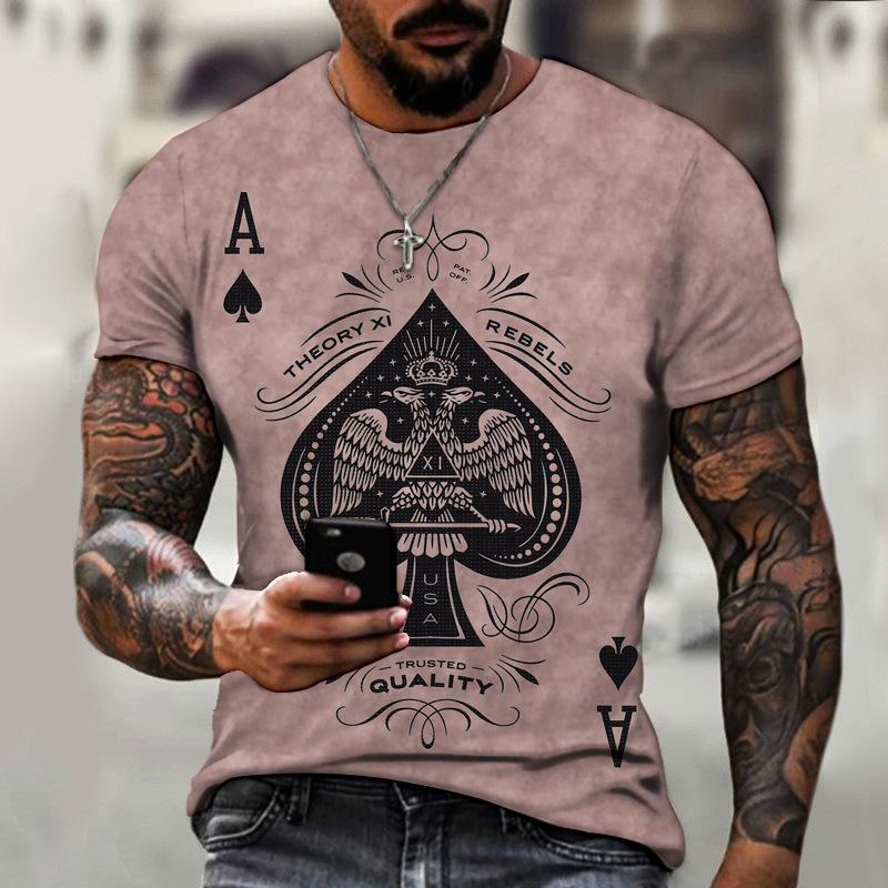 2024 Summer European and American New T-shirts Fun 3D Printed Men's and Women's Round Neck T-shirts Street Trend