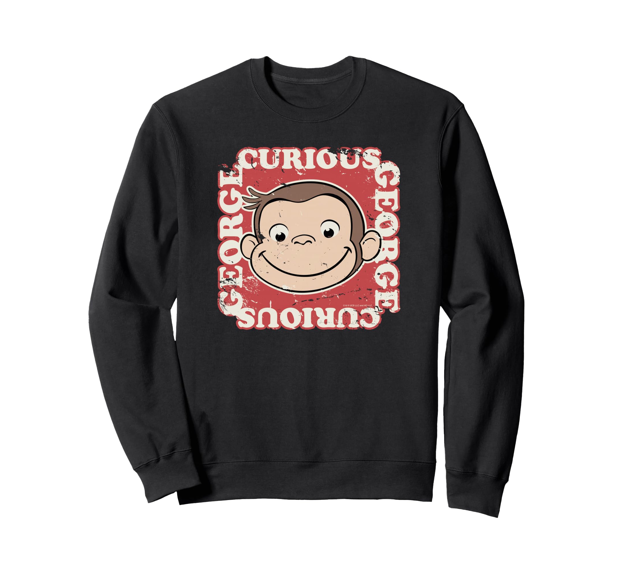 Curious George Big Face Antique George Sweatshirt