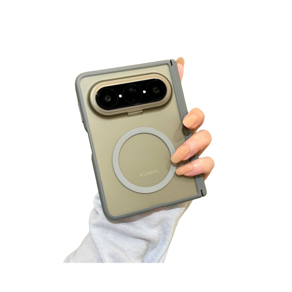 Applicable To Huawei PuraXMax Wide Folding Screen Magnetic Mobile Phone Case Skin Matte Double Central Axis Hinge Anti-drop Case
