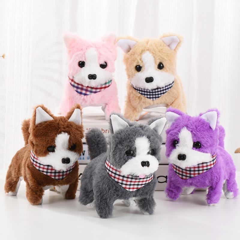 Interactive Walking Barking Plush Puppy Toy for Early Education