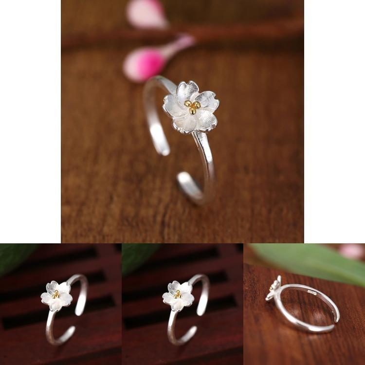 Prachtige 925 Sterling Zilveren Bloemvormige Ring Perfect Voor Verjaardagen En Speciale Gelegenheden