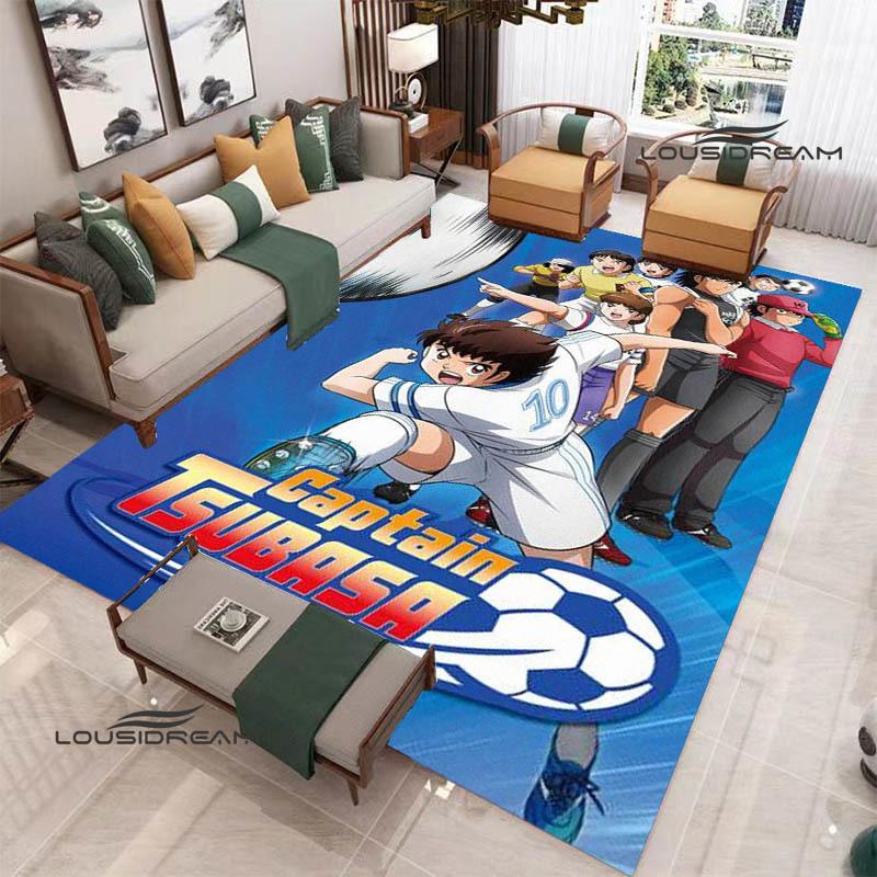 2026 Captain Tsubasa Cartoon Carpet Living Room Bedroom Carpet Balcony Bathroom Non-slip Door Mat Photography Props Birthday Gift