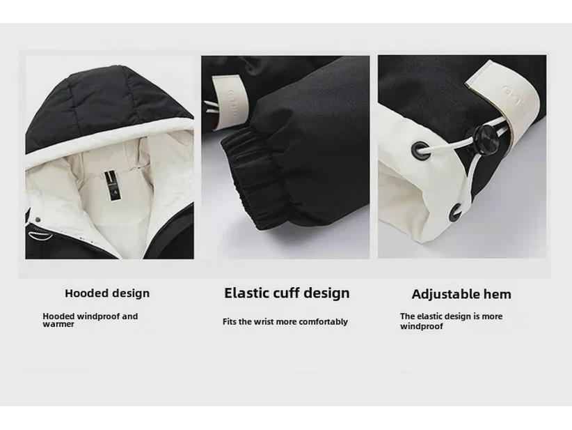 Men's Trendy Hooded Puffer Jacket - Winter Warmth & Loose Fit