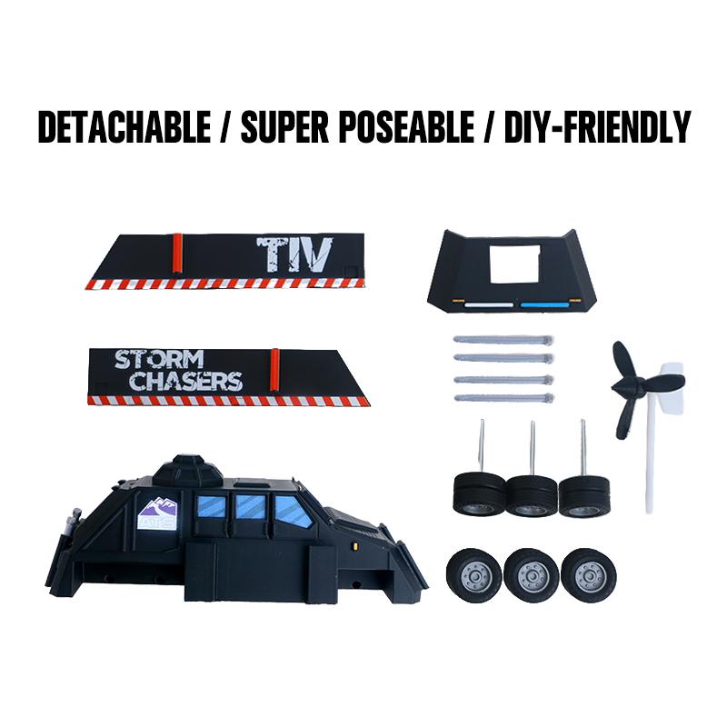 Deployable TIV2 Tornado Intercept Vehicle Static Scale Model Collectible Desk Ornament Gift For Storm Chaser Meteorology Fans