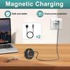 2 Stuks Universele Smartwatch Oplader, 2-Pin 4 mm Magnetische USB Oplaadkabel, Universeel Vervangend Oplaadsnoer voor Smartwatch & Fitness Tracker