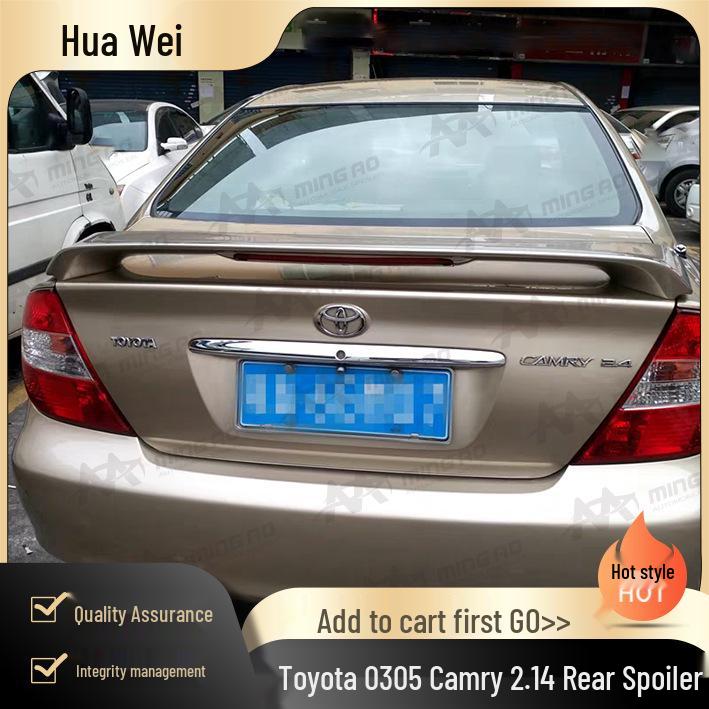 

Toyota Camry 2003-2005 2.4 Rear Spoiler, No-Drill Installation, Damage-Free Raw Material - Needs sanding and painting