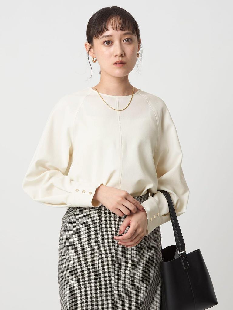 [United Arrows Green Label Relaxing] Soft Georgette Pullover - Machine Washable, Stretch - 35111000001 0300 OFF WHITE(03) FREE